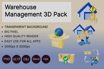 Gerenciamento de armazenagem Pacote de Icon 3D