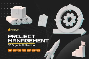 Gerenciamento de projetos Pacote de Icon 3D