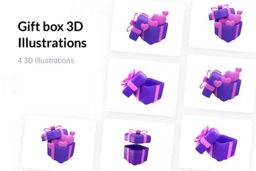 Geschenkbox 3D Illustration Pack