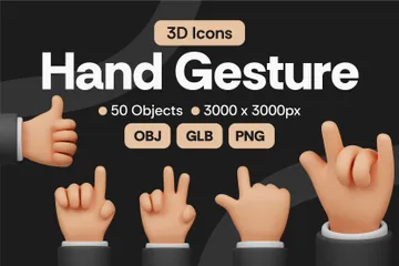 Geste de la main Pack 3D Icon