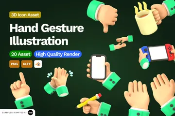 Gestos con las manos Paquete de Icon 3D