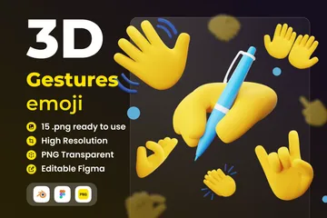 Gestures 3D Icon Pack