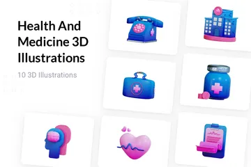 Gesundheit und Medizin 3D Illustration Pack