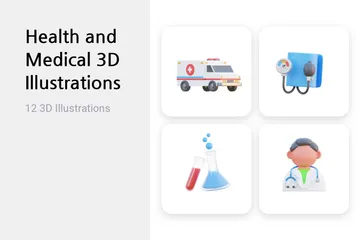 Gesundheit und Medizin 3D Illustration Pack