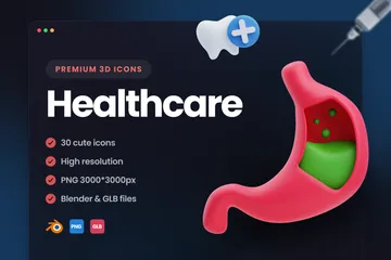 Gesundheitspflege 3D Icon Pack