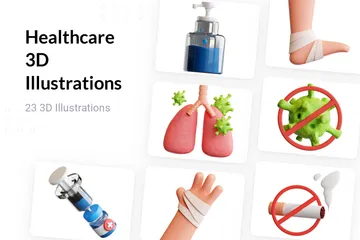 Gesundheitspflege 3D Illustration Pack