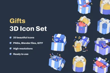 선물 3D Icon 팩