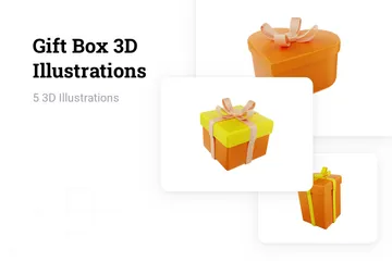 Free ギフト用の箱 3D Illustrationパック