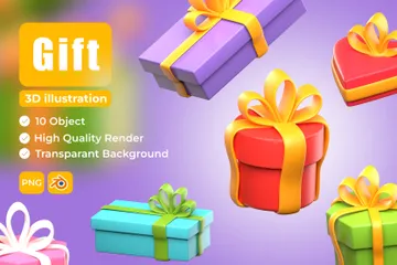 Gift Box 3D Icon Pack