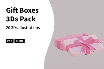 Gift Boxes 3D Icon Pack