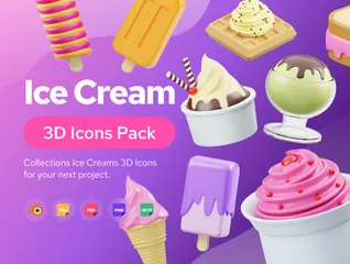 Glace Pack 3D Icon