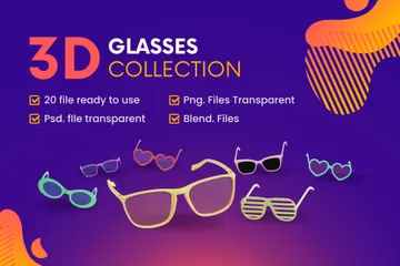 Glasses 3D Icon Pack