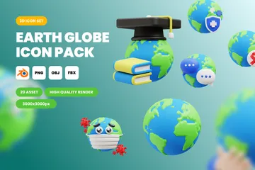 Globus 3D Icon Pack