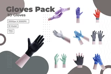 Gloves 3D Icon Pack