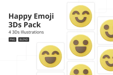 Glücklich 3D Icon Pack
