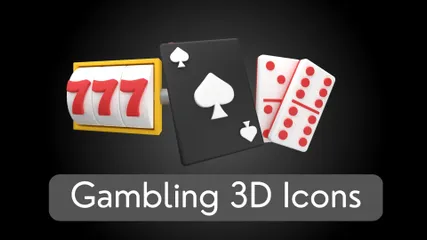 Glücksspiel 3D Icon Pack