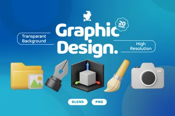 Graphic Design 3D Icon Pack