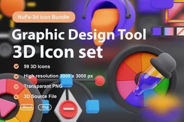 グラフィックデザインツール 3D Iconパック