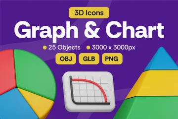 Graphique et tableau Pack 3D Icon