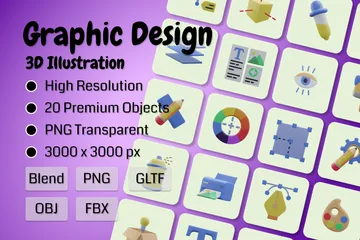 Conception graphique Pack 3D Icon