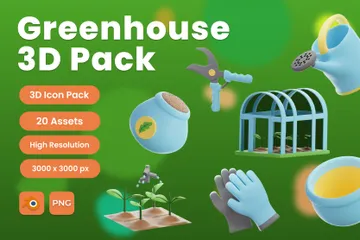 Greenhouse 3D Icon Pack