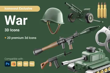 Guerre Pack 3D Icon