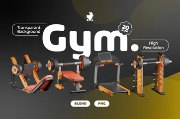 Gym 3D Icon Pack