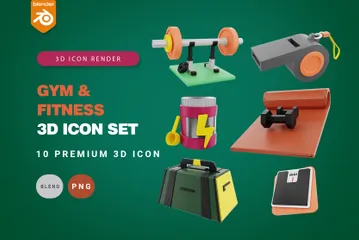 Gym And Fitness 3D  Pack