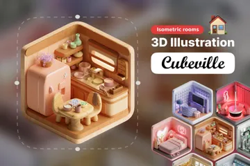 Habitaciones Paquete de Icon 3D