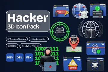 Hacker Paquete de Icon 3D