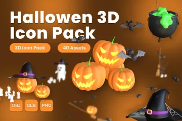 Halloween 3D Icon Pack