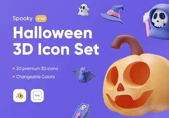 ハロウィン 3D Iconパック