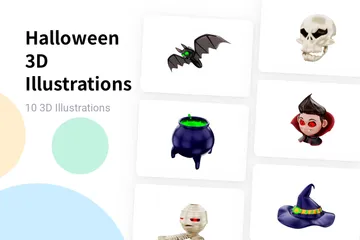 Halloween 3D Illustration Pack