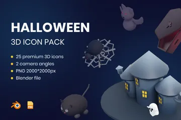 Halloween Pack 3D Illustration