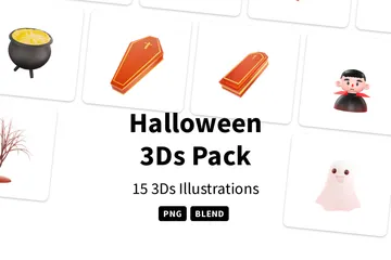 ハロウィン 3D Iconパック