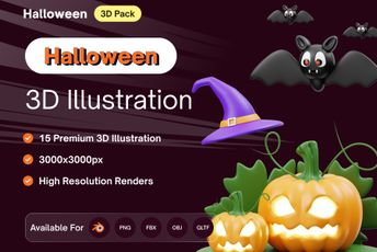 Halloween 3D  Pack