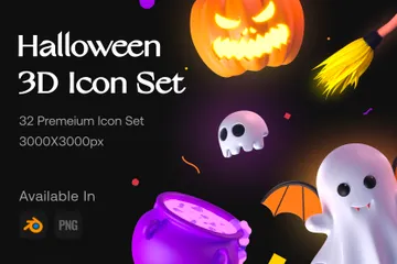 ハロウィン 3D Iconパック