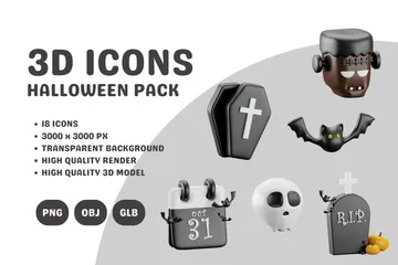 HALLOWEEN 3D Icon Pack