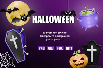 ハロウィン 3D Iconパック