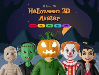 ハロウィン 3D Iconパック