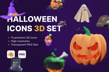 Halloween 3D Icon Pack