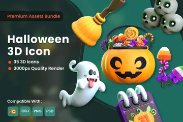 Halloween 3D Icon Pack