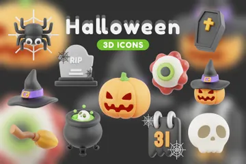 Halloween 3D Icon Pack