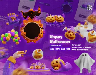 Halloween 3D Icon Pack