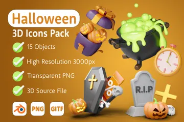 Halloween 3D Icon Pack