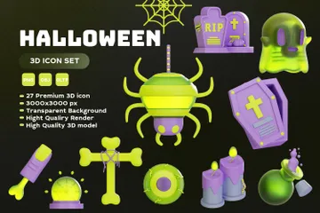 Halloween 3D Icon Pack