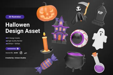 Halloween 3D Icon Pack