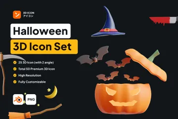 Halloween 3D Icon Pack