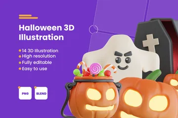 Halloween 3D Icon Pack