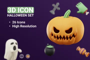 Halloween 3D Icon Pack